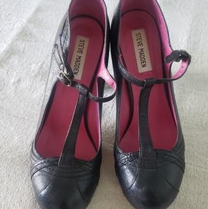 Steve Maddon black pumps size 9